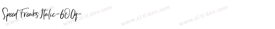SpeedFreaksItalic-6O0q字体转换