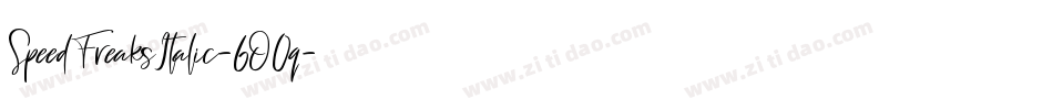 SpeedFreaksItalic-6O0q字体转换