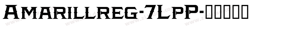 Amarillreg-7LpP字体转换