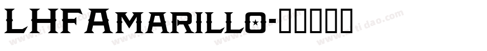 LHFAmarillo字体转换