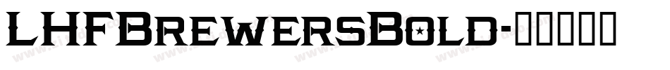 LHFBrewersBold字体转换