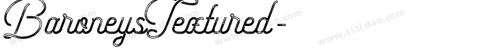 BaroneysTextured字体转换 BaroneysTextured字体转换