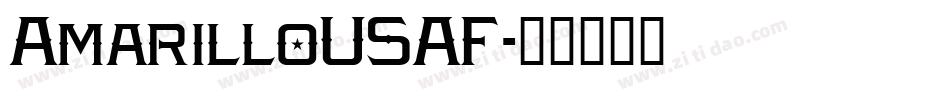 AmarilloUSAF字体转换