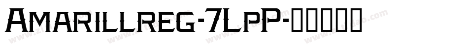 Amarillreg-7LpP字体转换