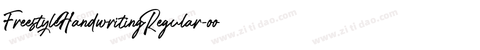 FreestyleHandwritingRegular-oomq字体转换