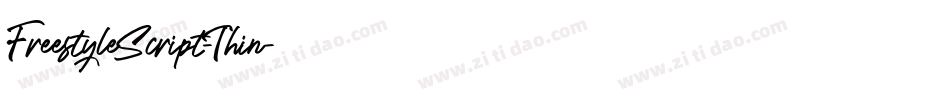 FreestyleScript-Thin字体转换
