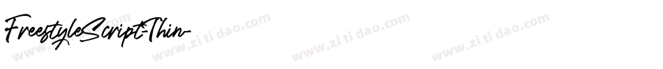 FreestyleScript-Thin字体转换