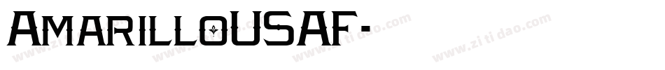 AmarilloUSAF字体转换
