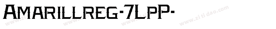 Amarillreg-7LpP字体转换