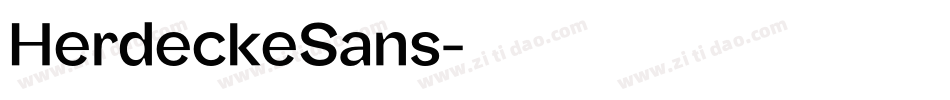 HerdeckeSans字体转换