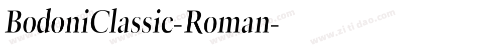 BodoniClassic-Roman字体转换