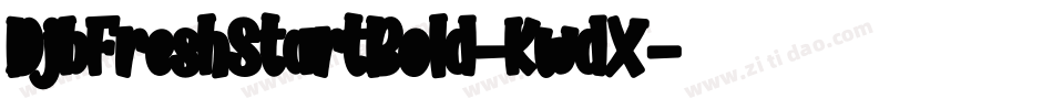 DjbFreshStartBold-KwdX字体转换