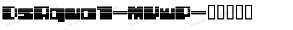 DsAqua1-MVwP字体转换
