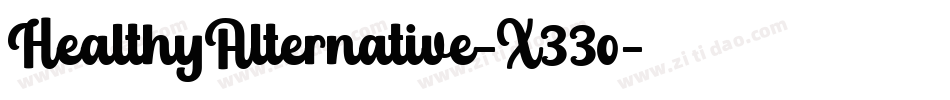 HealthyAlternative-X33o字体转换 HealthyAlternative-X33o字体转换