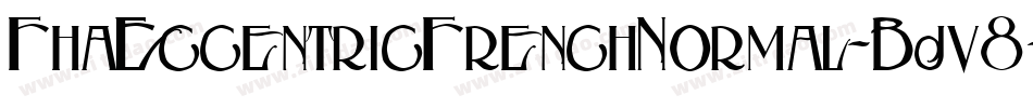 FhaEccentricFrenchNormal-Bjv8字体转换