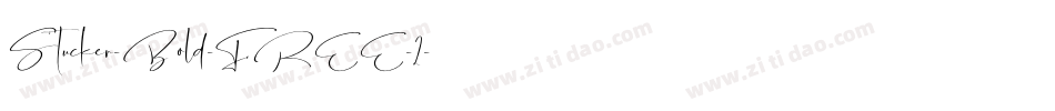 Stucker-Bold-FREE-2字体转换