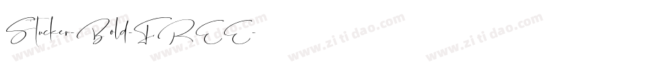 Stucker-Bold-FREE字体转换