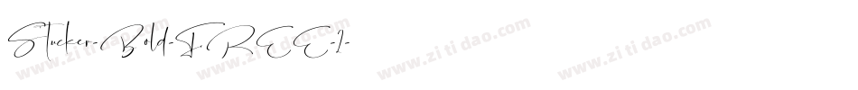Stucker-Bold-FREE-2字体转换