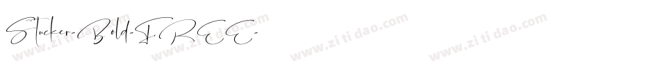 Stucker-Bold-FREE字体转换