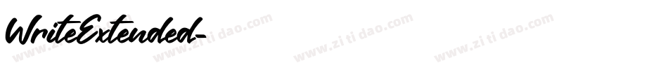 WriteExtended字体转换