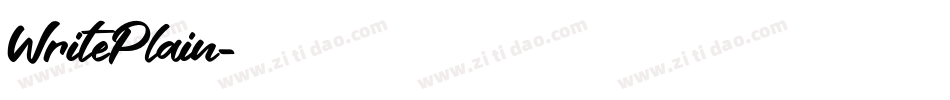 WritePlain字体转换