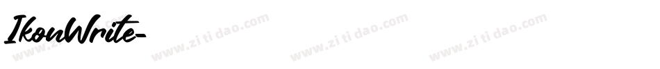 IkonWrite字体转换