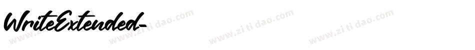 WriteExtended字体转换