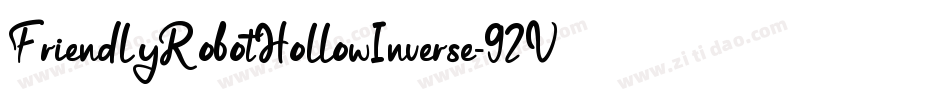 FriendlyRobotHollowInverse-92Vj字体转换