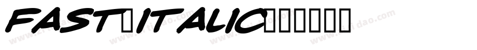 Fast-Italic字体转换