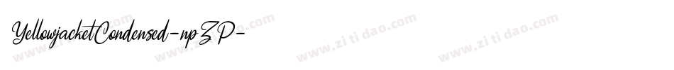 YellowjacketCondensed-npZP字体转换