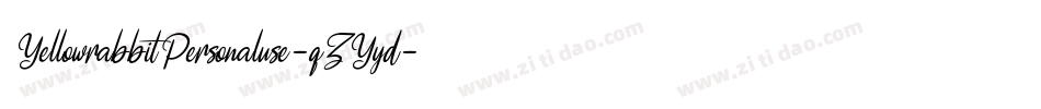 YellowrabbitPersonaluse-qZYyd字体转换
