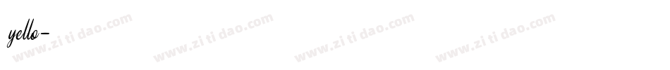 yello字体转换