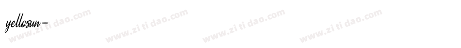 yellosun字体转换