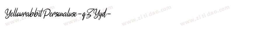 YellowrabbitPersonaluse-qZYyd字体转换