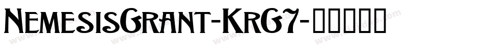 NemesisGrant-KrG7字体转换