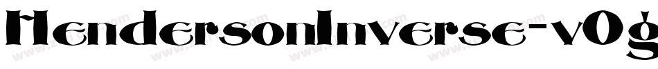 HendersonInverse-v0gL字体转换