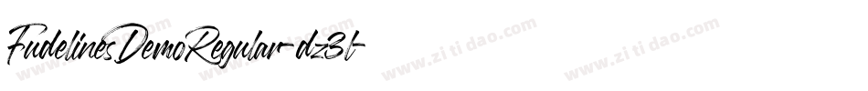 FudelinesDemoRegular-dz3l字体转换