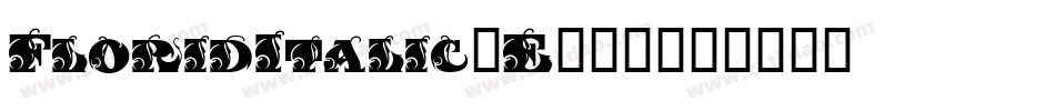 FloridItalic-E209字体转换