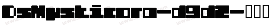 DsMysticora-d9dZ字体转换
