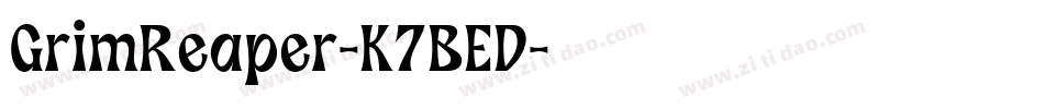 GrimReaper-K7BED字体转换