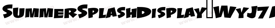 SummerSplashDisplay-WyJ7A字体转换