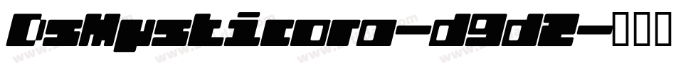 DsMysticora-d9dZ字体转换