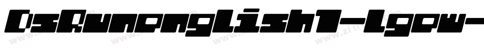 DsRunenglish1-lgew字体转换