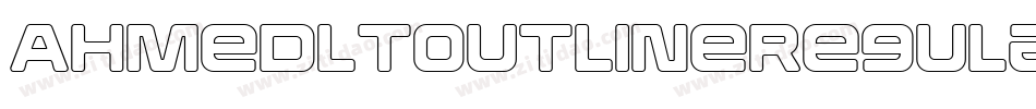 AhmedLTOutlineRegular字体转换
