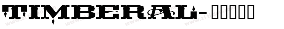 TIMBERAL字体转换