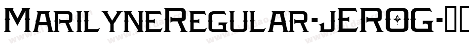 MarilyneRegular-jEROG字体转换