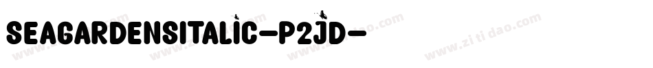 SeaGardensItalic-p2jD字体转换