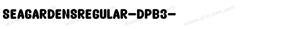 SeaGardensRegular-DPB3字体转换