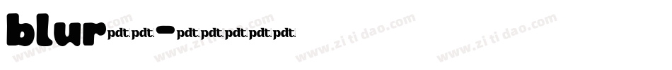 blur字库字体转换