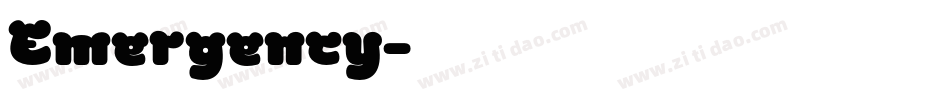 Emergency字体转换